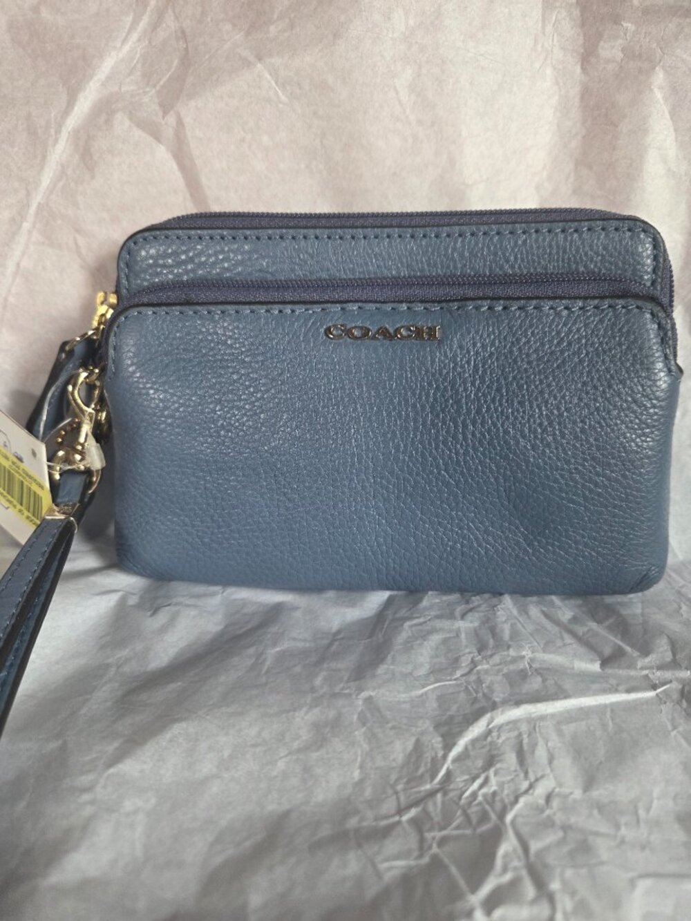 Coach Madison Leather Double Zip Wristlet